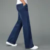 Męskie dżinsy duże rozszerzone but z rozciętą nogą luźne Fit High talia designerski klasyczny dżins 230113
