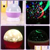 Andere Kunsthandwerk Valentinstag Geschenk LED Sterne Sternennachtlichter Projektor Kindergeschenke Mond Farblampe Batterie USB Schlafzimmer De Dhryg