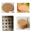 Mats Pads 200Pcs Heat Resistant Wood Round Shape Cork Coaster Tea Drink Wine Coffee Cup Mat Pad Table Decor Drop Delivery Home Gar Dhp48