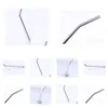 Drinking Straws Dhs Wholesale Stainless Steel St Bend 300Pcs/Lot Drop Delivery Home Garden Kitchen Dining Bar Barware Dhcsw
