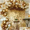 Party Decoration Square Rain Curtain Background Cloth Birthday Decorations Shimmer Wall Backdrop Wedding Decor Sequin Backgroundpart Dhuf9