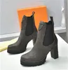 Роскошные дизайнерские сапоги на платформе в повседневном стиле, уличные простые кожаные туфли на каблуках, женская отделка, молния, резиновая подошва, зимние кроссовки Desert Martin с оригинальной коробкой