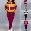 Women's Two Piece Pants 2 Pcs/Set Stylish Autumn Hoodie Set Hooded Casual Women Ankle-banded Tracksuit