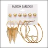 Dangle Lustre Gland Long Fil Boule Boucles D'oreilles Bohème À Niveaux En Couches Goutte Bijoux De Mode Pour Femmes Filles Cadeaux D'anniversaire Deli Otqou