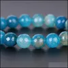 Perlé Usine Directe Nouvelle Agate À La Main Bracelet De Perles Pour Hommes Femmes 10Mm Mode Pierre Naturelle Énergie Élastique Bijoux Drop Delive Otkdz