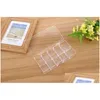 Storage Boxes Bins 10 Grids Clear Acrylic Empty Box Beads Jewelry Decoration Nail Art Display Container Case Za5624 Drop Delivery Dhwm3