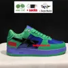 Bapestas Running Shoes Low Black White Sax Green ABC Pink Camo Leather Patent Sneaker For Men Women Fashion Skate Street Walking Riding Shoe Trainers