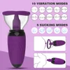 Anal Toys Sucker Bröstförstoring Massager 10 Frekvensvibration Nippel Stimulator Sucking Tongue Slicking Sex For Women Adult 18 230113