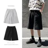 Men's Shorts Straight Casual Men Clothing Summer Korean Oversized Solid Color Simple Drawstring Baggy Male Sweatpants