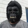 Party Masks King Kong Gorilla Hood Monkey Latex Animals Halloween Cosplay Costume Horror Head för vuxna 230113