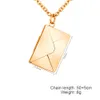 Chokers Custom Romantic Love Envelope Подвесное ожерелье для женщин свадьба День Святого Валентина 230113