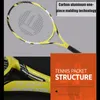 Raquettes de Tennis Carbone Aluminium Intégré Novice Débutant Entraînement 40 230113