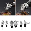 Bar Tools Alloy Silicone Wine Aerator Pourer Spout Decanters Elephant Stoppers Liquor flaskor 230113