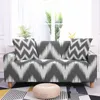 Chair Covers Wavy Line Sofa Cover Geometry Pattern Elastic Slipcover Modern Stretch Anti-dust Couch For Living Room 1-4 Seater