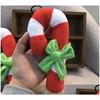 Dog Toys Chews Christmas Crutch Shape Plush Chew Sound Toy For Puppy Cat Training Products Sn4972 Drop Delivery Home Garden Pet Sup Dhudy