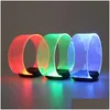 Party Decoration 1Pcs Led Luminous Glowing Wrist Candycolored Movement Bracelet Light Glow Sticks Braceletshalloween Propsparty Drop Dhqyb