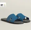 Summer Luxury Izmir Men Sandals Shoes Calfskin Leather Man Slippers Slip On Beach Slide Flats Boys Flip Flops Comfort Footwear EU 38-46