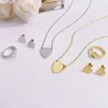 Designer necklace heart pendant mens chains trendy jewlery cute fashion luxurious jewellery custom necklace womens elegance gold silver color love necklaces