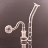 Glasolie-pijpmondstuk Mondwerk Boogadapter met concave gat j-hookah adapter diy glazen bongadapter met mannelijke oliepotten