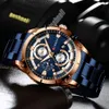 Wristwatches Gold Watches Mens Luxury Top Curren Quartz Wristwatch Fashion Sport and Sporting Business Watch Male Reloj Hombres 230113