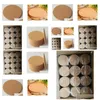 Mats Pads 200Pcs Heat Resistant Wood Round Shape Cork Coaster Tea Drink Wine Coffee Cup Mat Pad Table Decor Drop Delivery Home Gar Dhp48