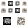 Tırnak Sanat Dekorasyonları Toptansalemix Boyutları 1000 PCS Kristal Temiz Yuvarlak Yuvarlak Yuvarlak Gevşek Düz Rhinestone Taşları Düğün Giysileri Dr DHGPG