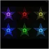 Dekoracje świąteczne HD5 Zmiana LED LED Light Up Star Tree Tree Dekoracja Dekoracja MTI Drop dostawa domowy ogród świąteczny impreza su dhhc6