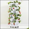 Planters krukor plast nsional trepetal blommor stberry bass￤ng mtilayer ￶verlagrad ctivation gr￶nsak melon frukt plantering potten d otcn7