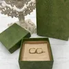 Mens Studörhängen Designer för kvinnor Luxury Jewerlry Designers Pearl Earring Letters G Studs Ladies Round Crystal Wedding Hoops With Box