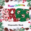 Autre Maison Jardin Personnalisé Noël Imprimé Masque Jetable Mignon Dessin Animé Couleur Parentenfant Famille Masques De Protection Drop Deliver Dh7Pc