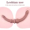 Itens de beleza itens líquidos de silicone tira de alças big vibrões de ponta dupla de ponta dupla penetração super longa massagem vaginal anual brinquedos sexy para mulher lésbica