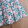 Girl Dresses Princess Dress 2023 Summer Infant Kids Baby Sleeveless Floral Bow Boho Hat 2PCS Outfits Girls Clothes