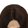 Saç sentetik peruklar yeni kahverengi büyük dalga uzun kıvırcık kimyasal elyaf ön dantel kadın peruk kafa kapağı küçük 26 1201