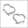 Hoop Huggie 100 Genuine 925 Sterling Sier Earring Brinco Korean Trendy Love Heart Earrings For Women Fine Jewelry Gifts Yme481 Dro Otld2
