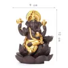 Ароматические лампы 4 цвета керамическая ганеша слон бог Будда Статуи обратный благовоний горел домашние офис