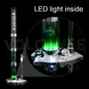 Rauchzubehör Abnehmbare Aurora LED-Licht Wasserpfeife Glasbong-Kits Wasserpfeifen Sillicon Tabakpfeifen 22 Zoll zum Rauchen