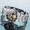 Armbandsur Skmei Top Brand Luxury Full Steel Business Watches Mens 3Bar Waterproof Japan Quartz Movement Calender Armturer Reloj Hombre 230113