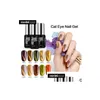 Nail Gel 7Ml Chameleon Magnet Uv Polish Shiny Cat Eyes Lacquer Soak Off Magnetic Effect Varnishes Drop Delivery Health Beauty Art Dheip