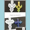 Moldes Pingente Cruzado Sile Cabochon Resina Mod 11 Forma Diy Artesanato Ferramentas de Jóias de Jóias Artigas de Jóias de Jóias de Droga por atacado Dhavf