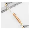 Ballpoint Pens DHS Blank Bling 2in1 Slim Crystal Diamond Glitter Stylus touch Pen Diy 13 Color SN2601 Офис доставки капли школы Bu Dhmsi