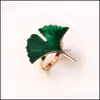 Napkin Rings Emerald Green Ring Leaf Holder Drop Delivery Home Garden Kitchen Dining Bar Table Decoration Accessories Otinn