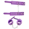 Bondage Donna Sex Lingerie Pelle Frusta Flogger Peluche Manette Schiavo Accessori esotici Giocattoli per coppie Giochi 230113