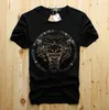 Men's T Shirts 2023 Men Diamond T-shirt Plus Size Fashion Brand Rhinestone Tshirts Male Summer Round Neck Short Sleeve Drill Shirt