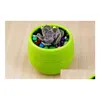 Planters Pots 200pcs New Gardening Flower Small Mini Colorf Plasticy Risery Planter Drop Droviour Home Garden Patio Lawn Supplies Dhro2