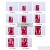 Sacs d'emballage Différentes tailles Tear Notch Aluminium Foil Bag Heat Sealing Storage Flat Red Lx1046 Drop Delivery Office School Business Dhdq9