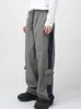 Calça masculina syuhgfa masculino 2023 Autumn Winter streetwear coreano Big Bolsets Cargo elástico Cão causal calças soltas para masculino
