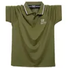 Polo da uomo Polo estiva in cotone verde Polo da uomo Moda manica corta Polo slim fit Abbigliamento maschile Marche Top Plus Size Ragazzi Camicie