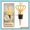 Bar Tools Diamond Crown Wine Stopper Sier Stoppers Home Kitchen Tool Metal Seal Wedding Guest Gifts Rre13435 Drop Delivery Garden Di Otfja