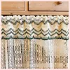 Curtain 1pc Vintage Style Cotton Thread Crochet Lace Curtains Pelmet Short Half Cafe Cabinet