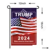 Drapeaux de bannière Drapeau Trump 2024 Rendre l'Amérique grande à nouveau Républicain États-Unis Anti Biden Jamais Président des Amériques Donald Funny Garden Campaig Dhxko